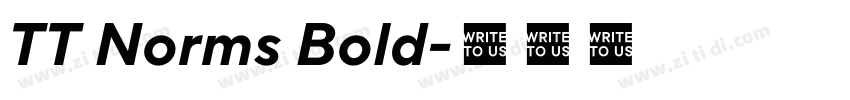 TT Norms Bold字体转换 TT Norms Bold字体转换